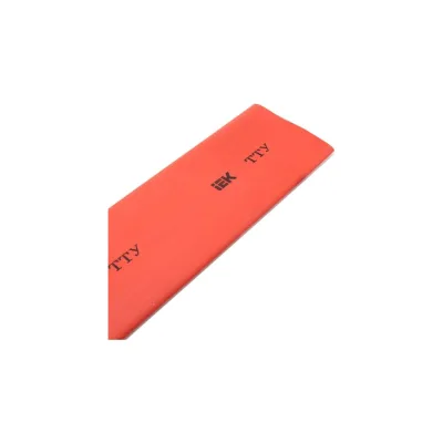 Термоусаживаемая трубка IEK ТТУ 60/30, красная, 25м ИЭК UDRS-D60-25-K04