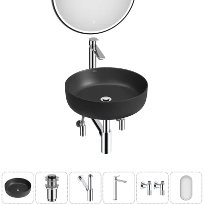 Набор Wellsee 6 в 1 Belle Spa 3.0 накладная раковина 45x45 см 20218483R