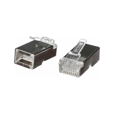 Коннекторы VCOM RJ45 8P8C для FTP кабеля 5 категории, экранированные, 100шт, VNA2230-1/100