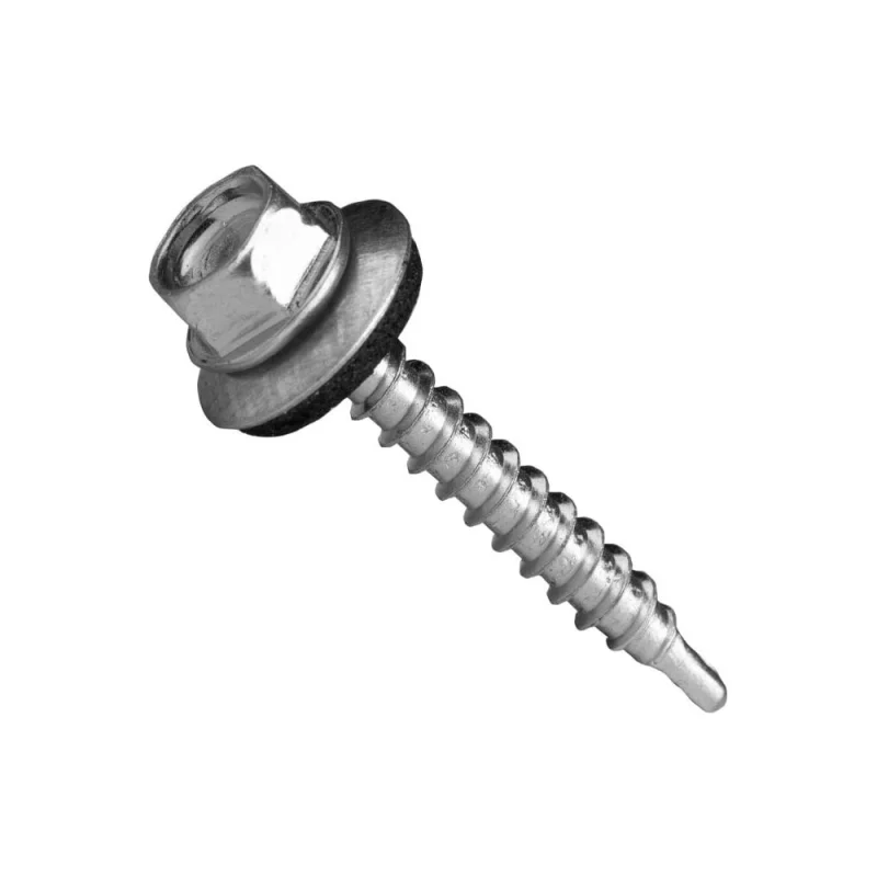 Саморез кровельный КВАДРА 4.8x32 цинк, уп. 6 шт., сверло PT.3 шайба EPDM 480321006912