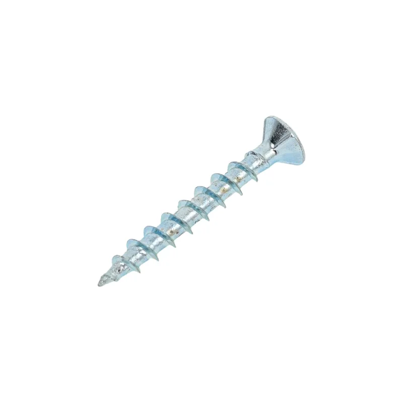 Шуруп оконный КРЕП-КОМП крупная резьба, Белый цинк 4.1x30 Kn, 50 шт. ош430мф