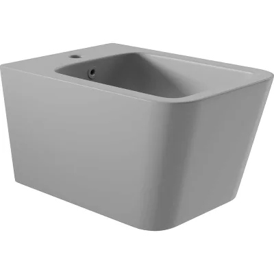 Биде подвесное AQUEDUTO AQD MACIO 525*370, серый матовый MAC0330
