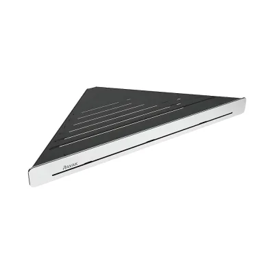 Полка RAVAK SLIM C угловая черный/хром X07P576