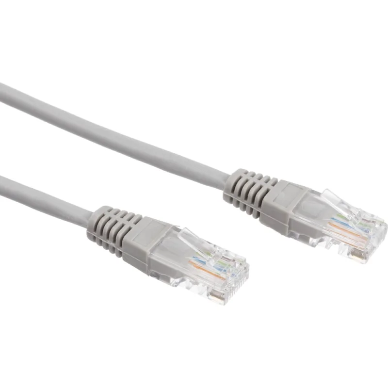 Патч-корд W&T 1М UTP, КАТЕГОРИЯ 5E, СЕРЫЙ WT-2038A1 GREY