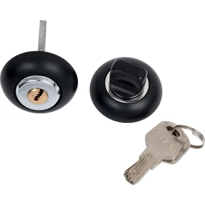 Завертка с ключом PALIDORE lock ol black key, черный 98761363