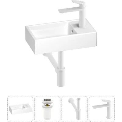 Маленькая раковина для ванной комнаты или туалета Wellsee WC Area в наборе 4 в 1 202010466