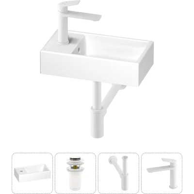 Маленькая раковина для ванной комнаты или туалета Wellsee WC Area в наборе 4 в 1 202010498