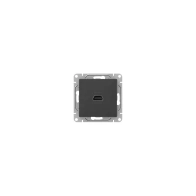 Механизм розетки HDMI EKF чёрный Эпика UP1-SOB-HDMI