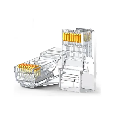 Коннектор UGREEN NW120 60558 Cat 6 Unshielded RJ45 Modular Plugs 100 шт. Цвет: прозрачный 60558_
