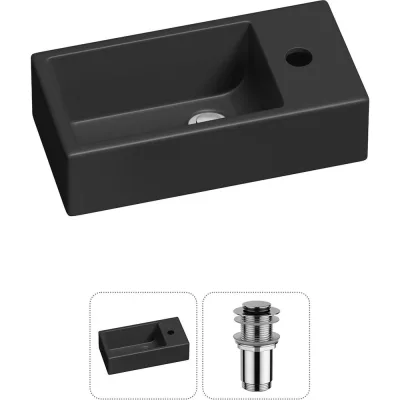 Комплект Wellsee 2 в 1 Lavinia Boho Bathroom Sink накладная/подвесная раковина 40x20 см 20215981R