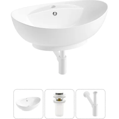 Комплект Wellsee 3 в 1 Lavinia Boho Bathroom Sink накладная раковина 59x39 см 20215150R