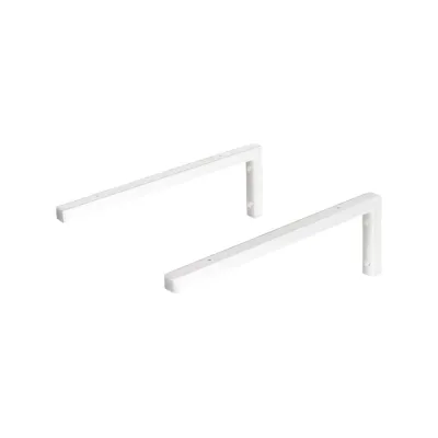 Кронштейн металлический Г-образный Primo&Mensa 15x45. Цвет белый PM-GD1.1.9003MG