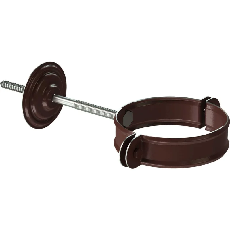 Хомут трубы DOCKE STAL PREMIUM D90(Шоколад 8019) PVHT-1050