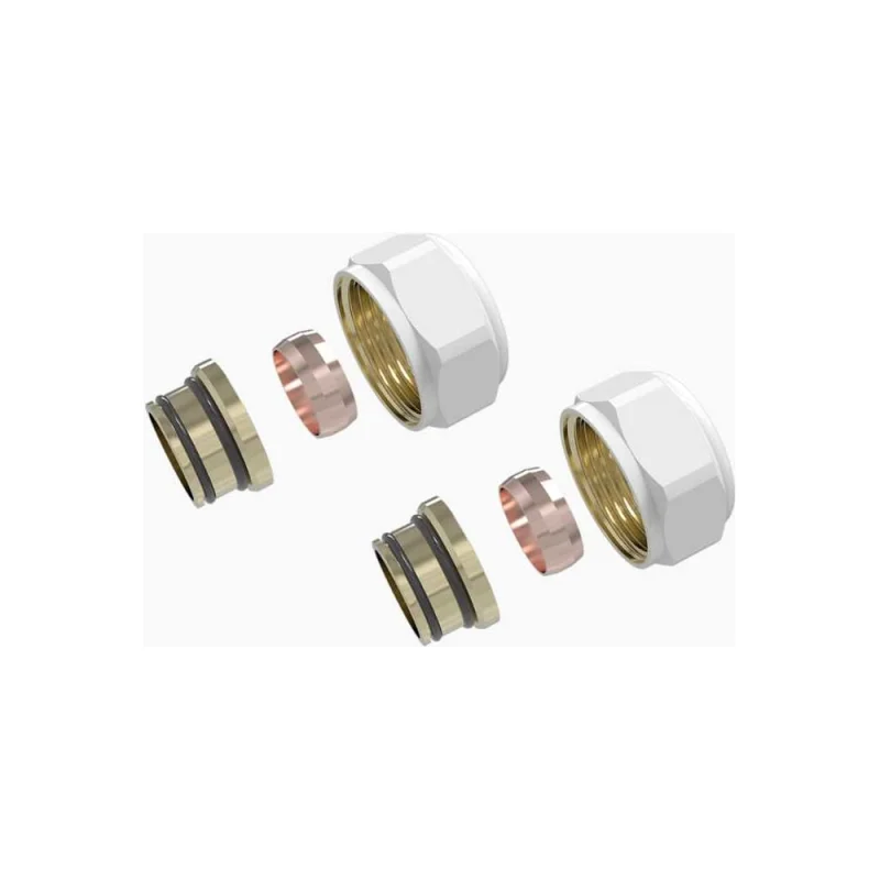 Соединители евроконус VIVALDO 3/4x15 мм, 2 шт, белый EC15-WH