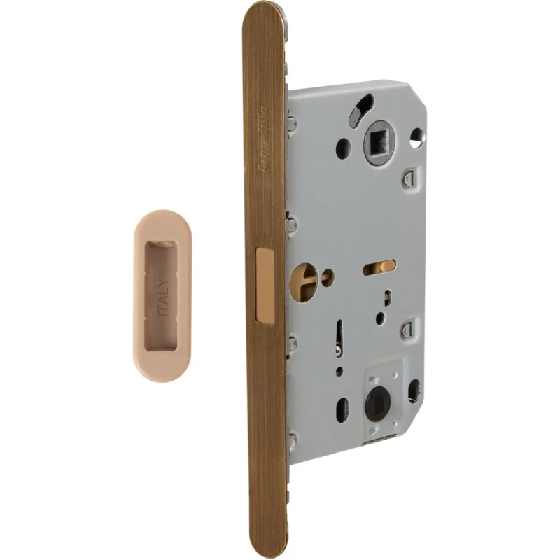 Магнитная защелка ARMADILLO WC с ответной планкой GRAVITY.PRO G01.196.50.96 AB бронза 57301