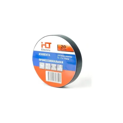 Изолента HLT ПВХ 0,13x15мм 20м, упаковка 10 шт. черная 084-16-006