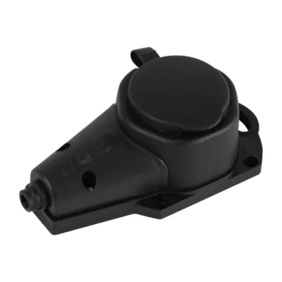 Колодка ЭРА KX1eBIP44 каучуковая с заземлением 1 розетка 16A IP44 черная Б0068402