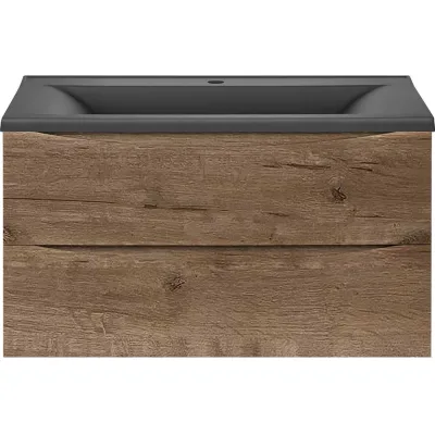 База под раковину VINCEA Mia 900 подвесная, 2 выкатных ящика soft close, V.Oak. VMC-2MA900VO