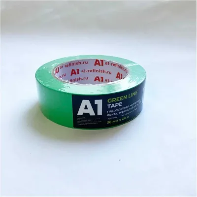 Гидрофобная малярная лента A1 GREEN LINE tape 36 мм x 40м 100GT-3640