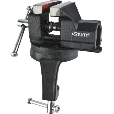 Тиски мини Sturm 60мм, поворотные, на струбцине 1075-12-060