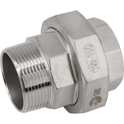 Американка NEWKEY нр/вр нержавеющая, AISI316 DN40 (1_1/2), (CF8М), PTFE, PN16 NK-ADM40/6