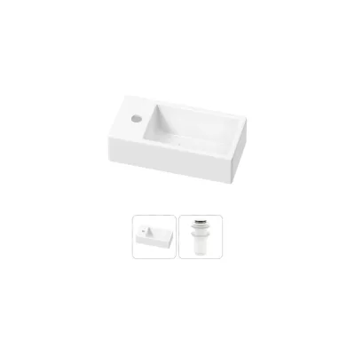 Комплект Wellsee 2 в 1 Lavinia Boho Bathroom Sink накладная/подвесная раковина 40x20 см 20215996R