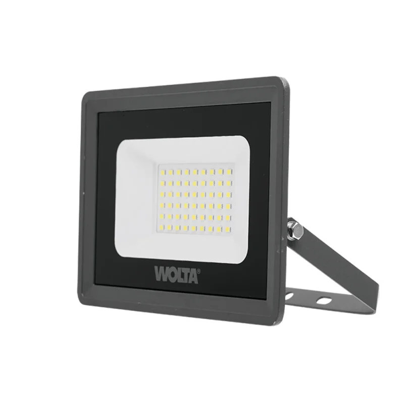 Прожектор светодиодный Wolta WFL 5700K 50 Вт IP65 серый