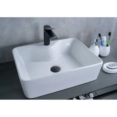 Раковина накладная Gid N9091 белая 48x37x13 51176
