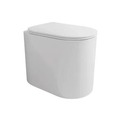 Унитаз Flaminia Astra 520х350х420h мм, напольный, приставной, с системой GoClean, слив универсальный, керамика, цвет белый AS117G