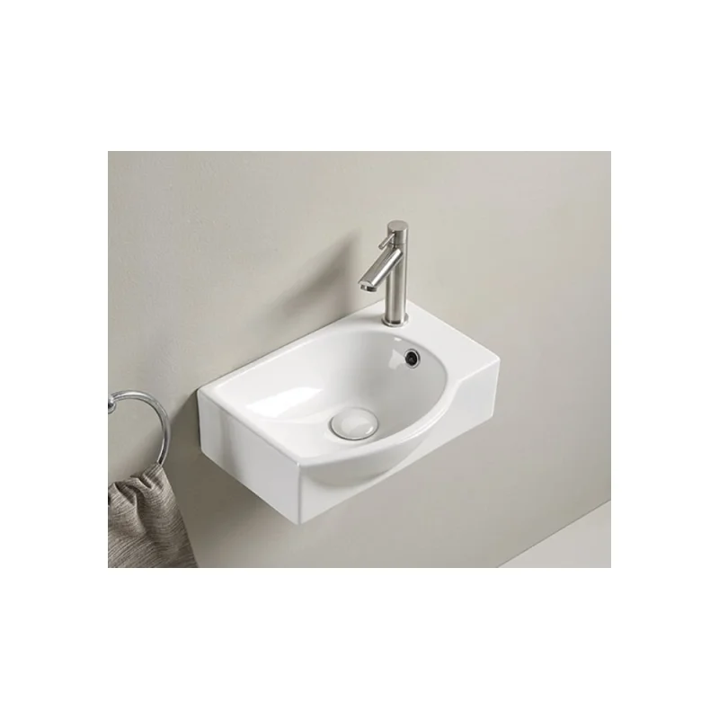 Раковина Gid N9276L подвесная, белая 40.5x28x14 61130L