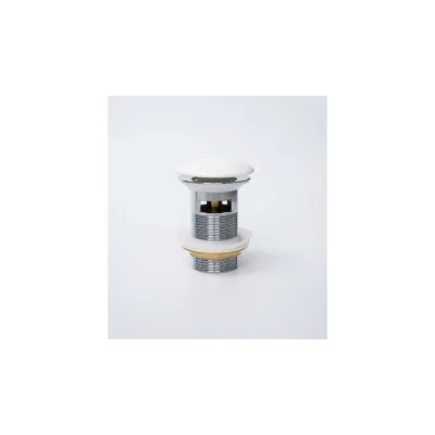 Донный клапан с переливом Gid Wh100-1 белый, 7x7x10 71102K
