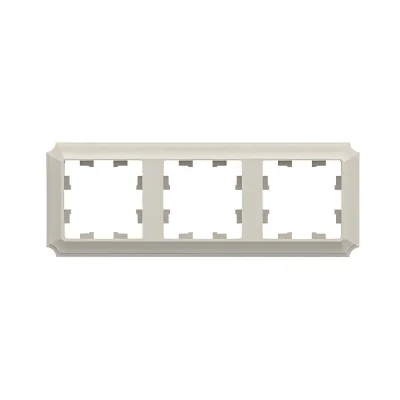 Рамка Systeme Electric AtlasDesign Antique трехместная бежевая (ATN100203)