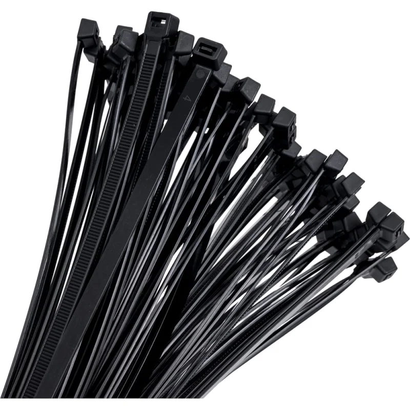Нейлоновый хомут General Lighting Systems GNC-90-1000-B 9x1000 мм, черный, с напылением, 100 шт. 475345