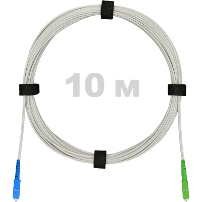ΠΠ°ΡΡ-ΠΊΠΎΡΠ΄ ΠΎΠΏΡΠΈΡΠ΅ΡΠΊΠΈΠΉ Enginova FTTH Π΄ΠΈΡΠ»Π΅ΠΊΡΡΠΈΠΊ FRP, 657 LSZH SC/APC-SC/UPC, Π±Π΅Π»ΡΠΉ 10 ΠΌ ENG-FTTH-FRP-SCA-SCU-10-WT