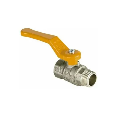 Кран шаровой Dist ГАЗ 1/2 г/ш, рычаг, Ду15, Ру40 Стандарт 421Р/107-9545