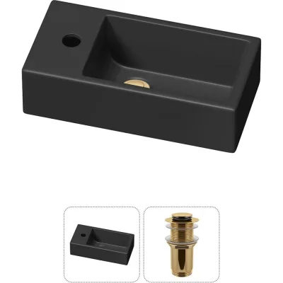 Комплект Wellsee 2 в 1 Lavinia Boho Bathroom Sink накладная/подвесная раковина 40x20 см 20216011R
