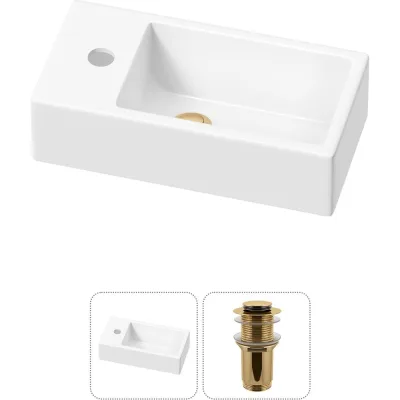 Комплект Wellsee 2 в 1 Lavinia Boho Bathroom Sink накладная/подвесная раковина 40x20 см 20215995R