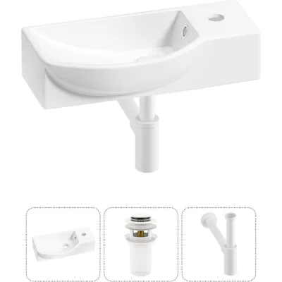 Комплект Wellsee 3 в 1 Lavinia Boho Bathroom Sink накладная/подвесная раковина 45x24 см 20216112R