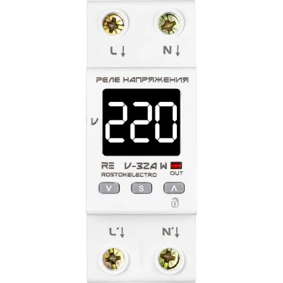 Реле напряжения ROSTOKELECTRO RE V-32A W 46-503