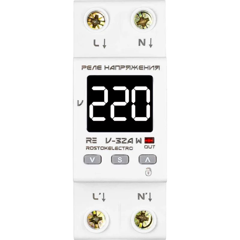 Реле напряжения ROSTOKELECTRO RE V-32A W 46-503