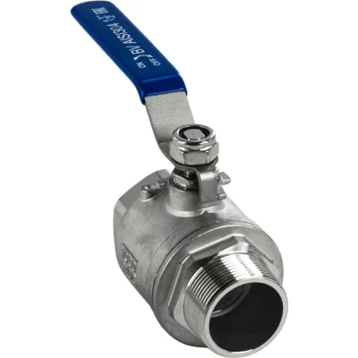Кран шаровый муфтовый двусоставной NEWKEY (2PC) ВР/НР, нержавеющий AISI304 DN40 (1_1/2"), (CF8), PN40 NK-BMFL40/4