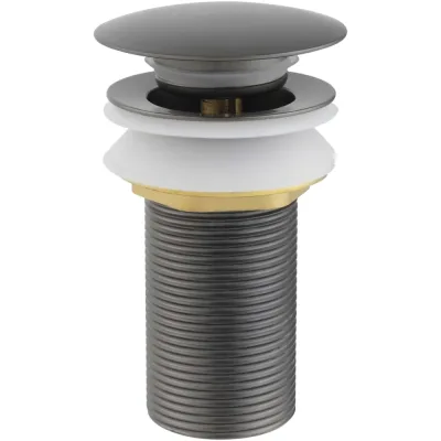 Сливной набор AQUATEK для раковины Push-open без перелива, оружейная сталь AQ6000BGM 00000144848