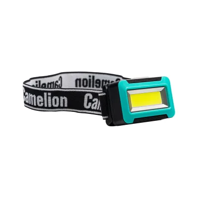 Фонарь налобный Camelion LED5386 черный, 1Вт COB LED, 4 реж, 3XAAA, пласт, блист. 15691