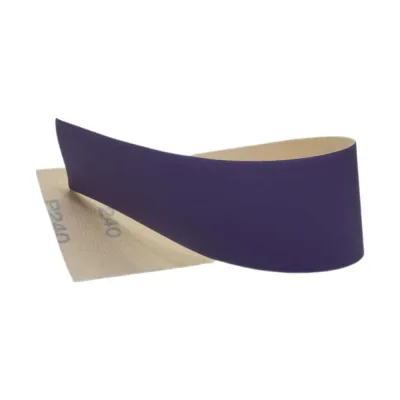 Полоски шлифовальные абразивные CERAMAX PURPLE FILM 70*420 мм без отверстий, P80, 50 шт. 1CRX1040