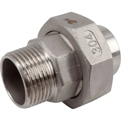 Американка NEWKEY c/нр нержавеющая сталь AISI304 DN25 (1), (CF8), PTFE, PN16 NK-AW/M25/4