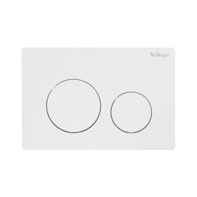 Кнопка смыва BelBagno белый глянец BB-03C-BL