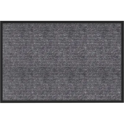 Коврик придверный ОФИСМАГ 60x90см, серый, влаго-грязезащитный, 450гр/м2, ребристый, PRIMILA EXTRA, 701024