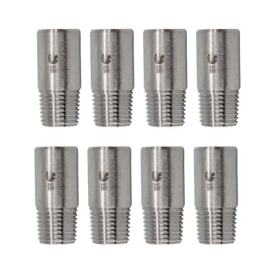 Ниппель приварной NEWKEY нержавеющий, AISI304 DN 8 (1/4), (CF8), PN16, набор 8 шт NAB8-NK-NE8/4