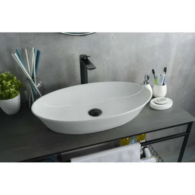 Раковина Gid N9397 накладная белая 61x37x12 51141