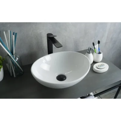 Раковина накладная Gid N9138 белая 41x34x15 51178